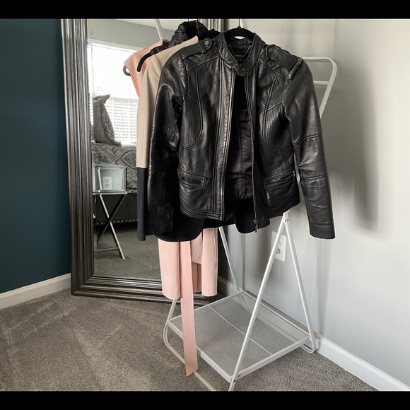 Bernardo | Jackets u0026 Coats | Bernardo Genuine Soft Black Leather Moto Jacket  Size Pxs | Poshmark